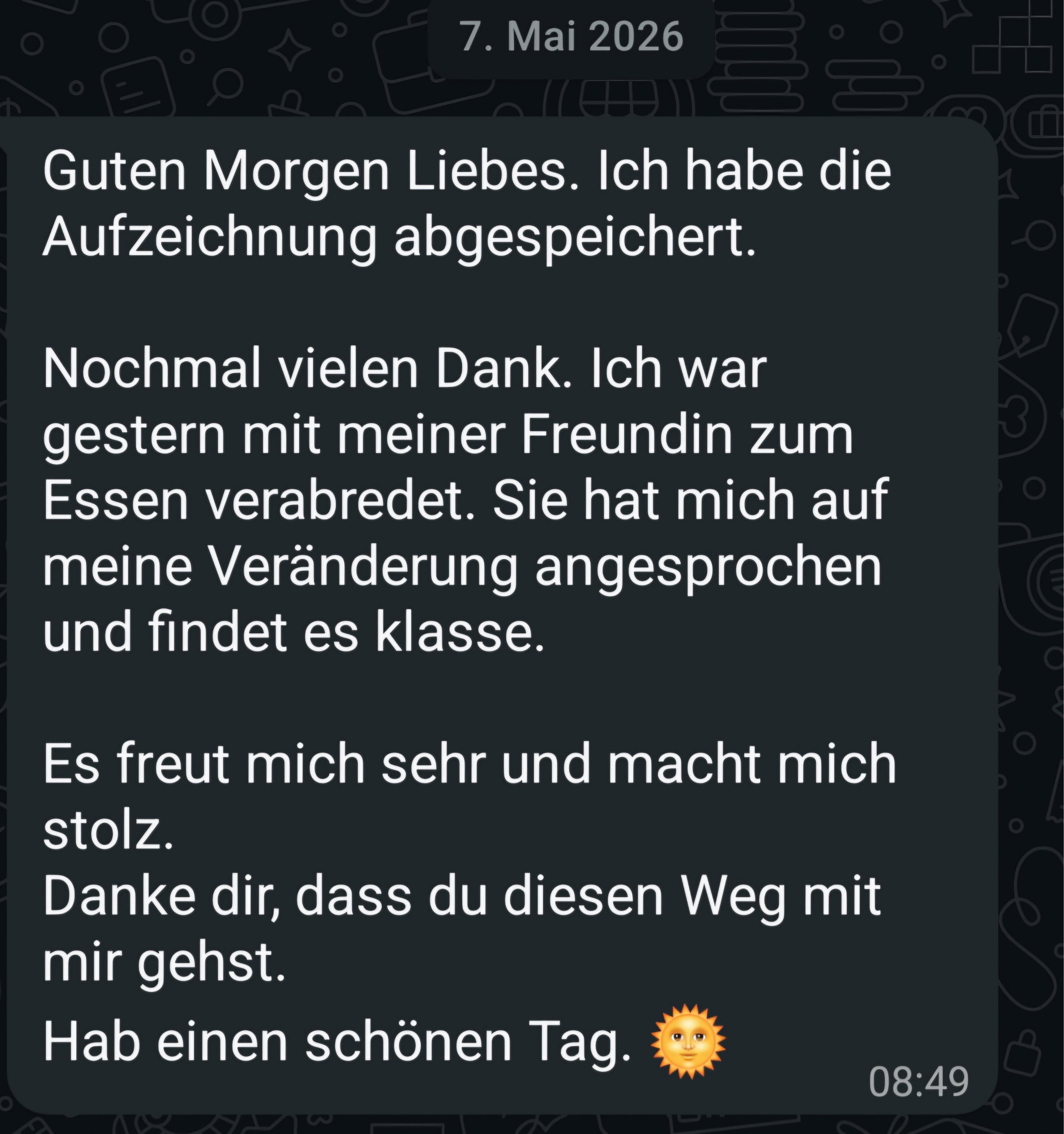 WhatsApp Nachricht