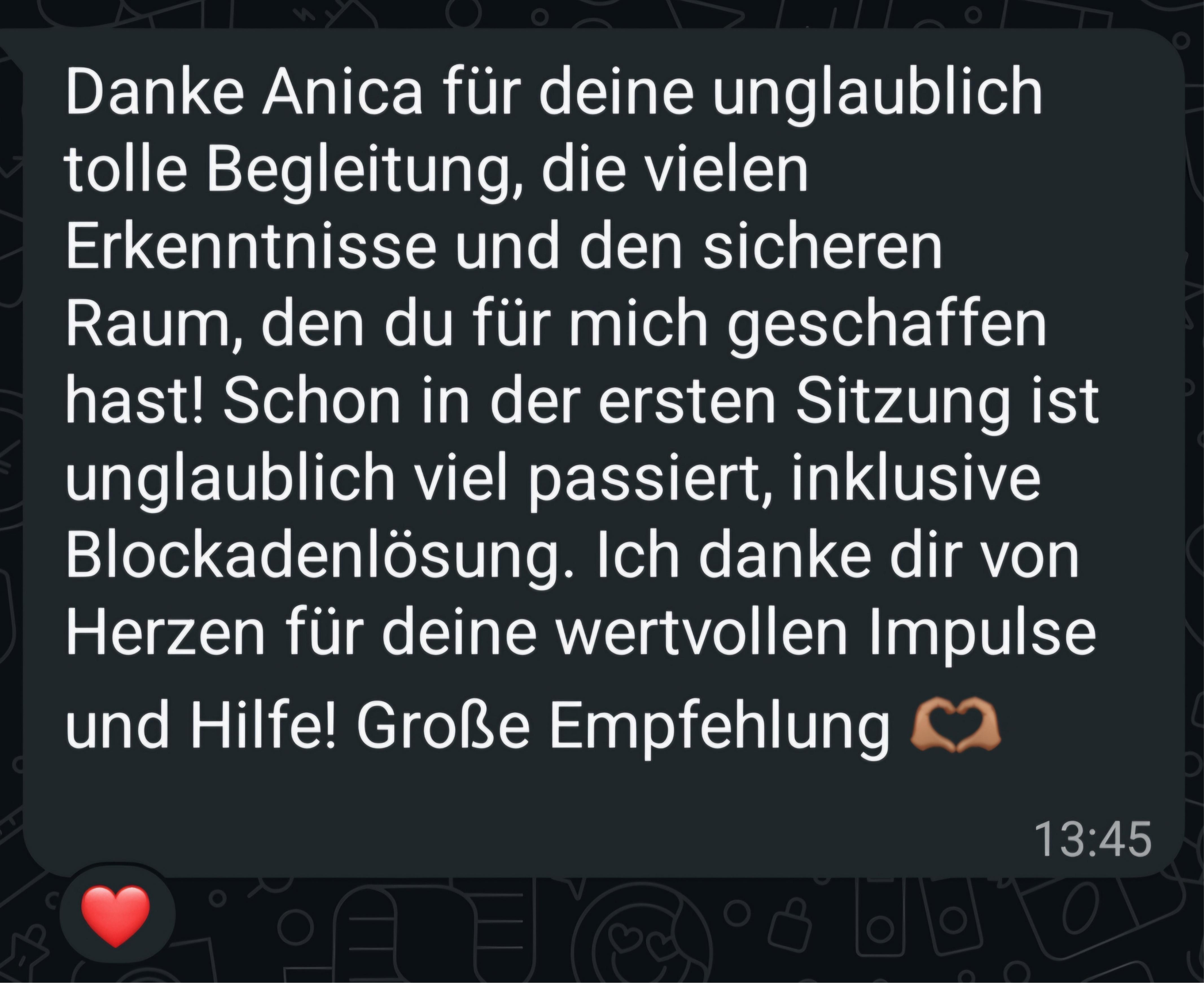 WhatsApp Nachricht