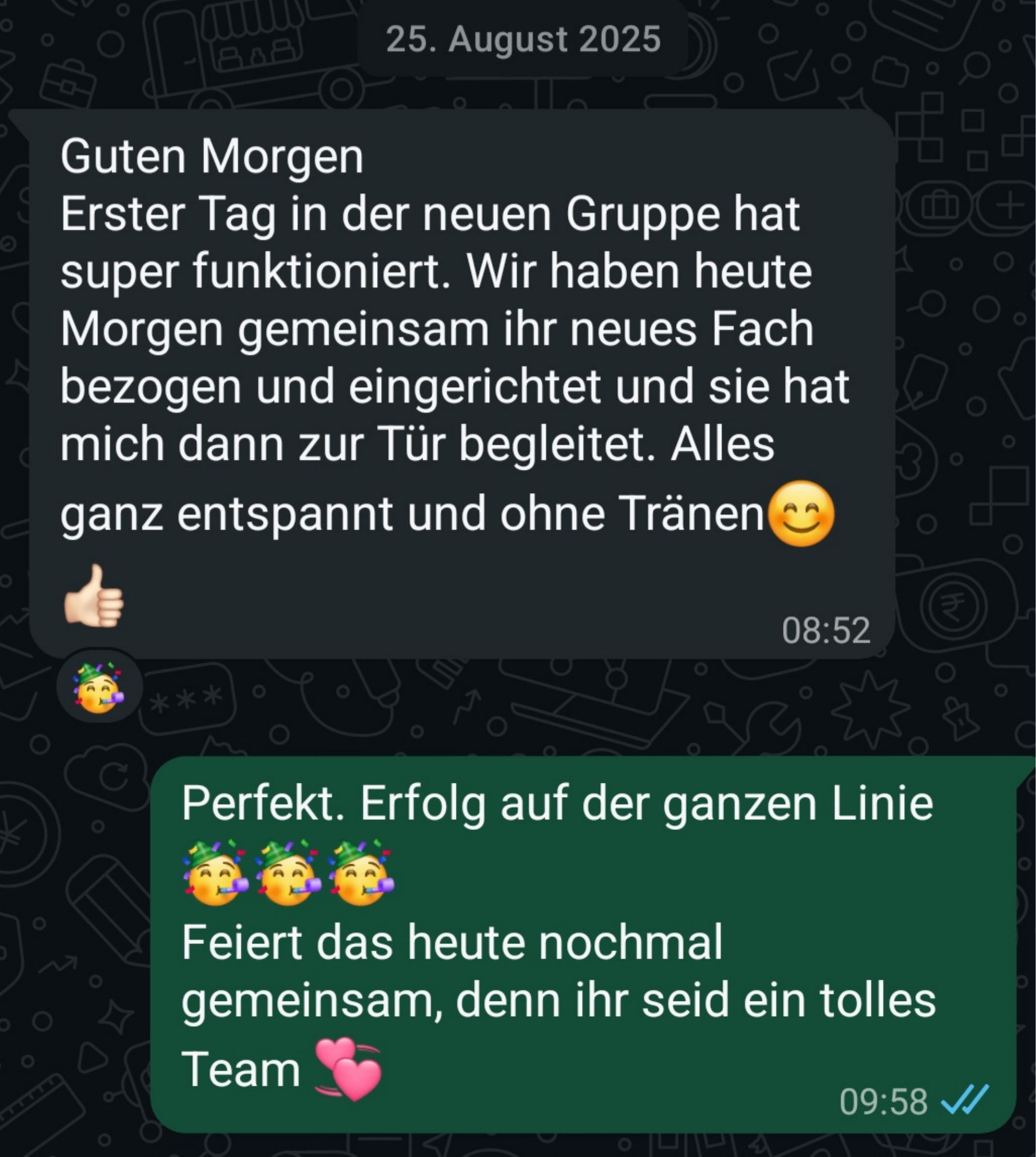 WhatsApp Nachricht